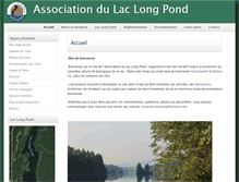Tablet Screenshot of laclongpond.org